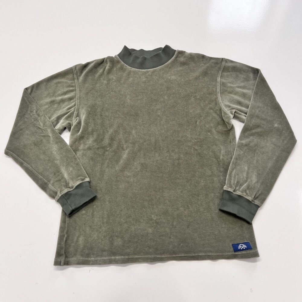 Bleu De Paname Made In France Velour Cotton Sweatshirt S